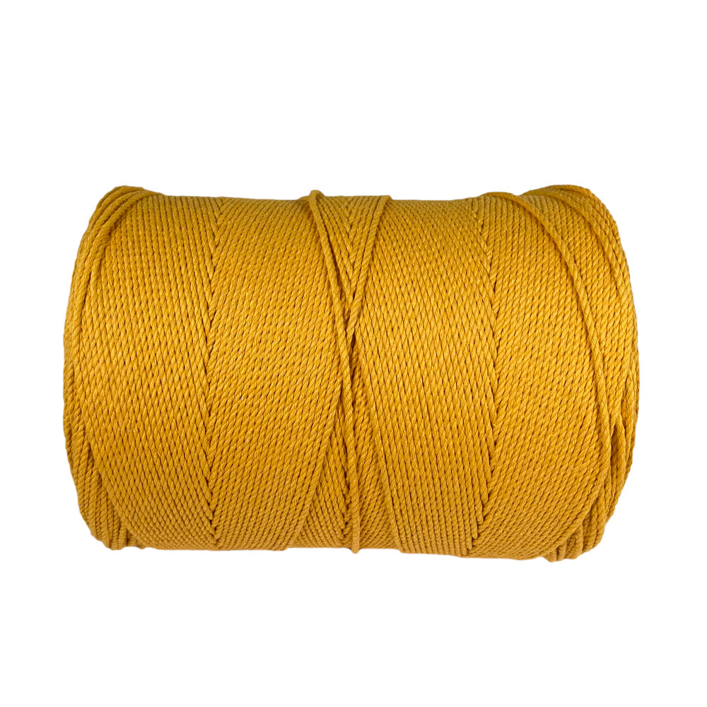 Ravenox Gold Cotton Macramé Cord | Natural Cord for Macramé Projects 3 mm x 1,000 Yards